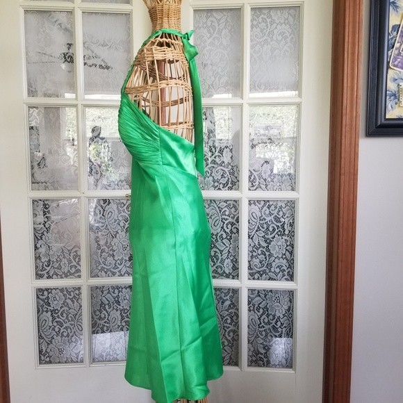 Morgan & Co Green Halter Dress Size 4 - Picture 5 of 8